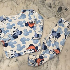 Disney Mickey Mouse Blue and White Pajama Set
